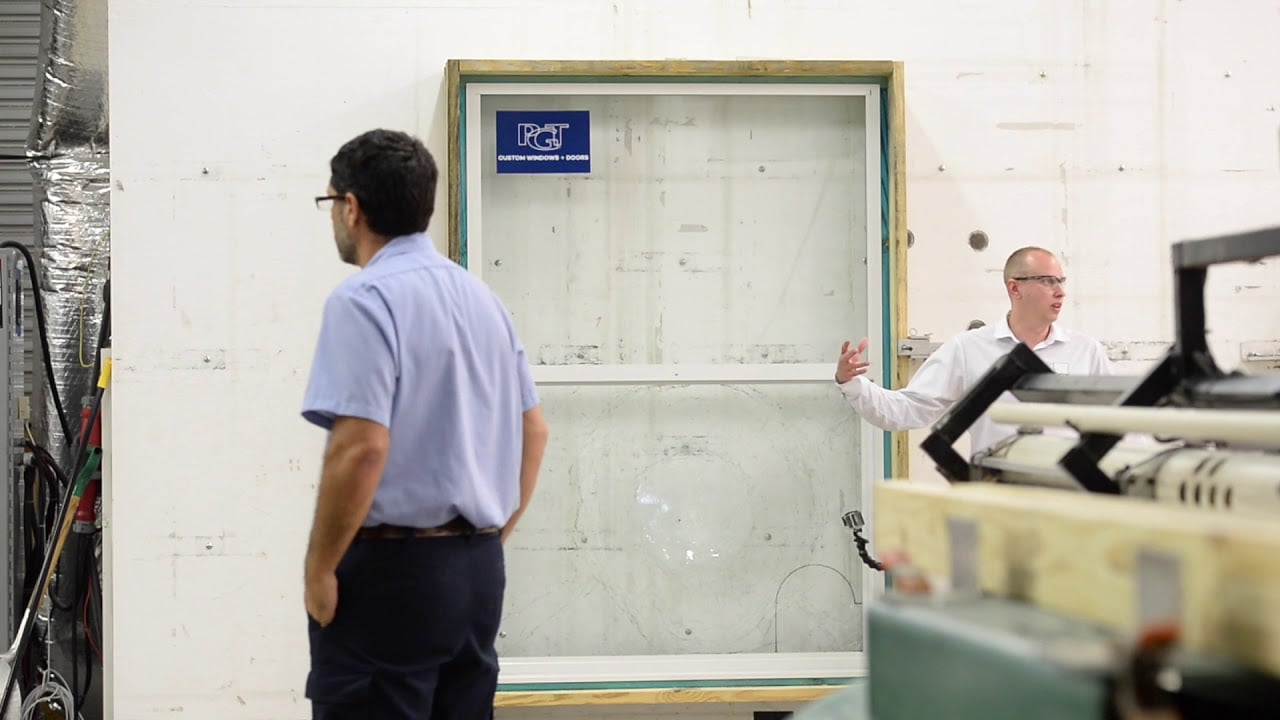 PGT Hurricane Window Test