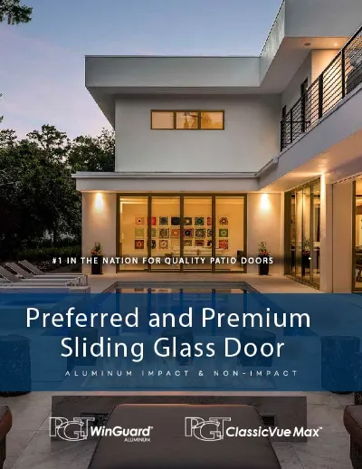WinGuard® Preferred and Premium Sliding Glass Door